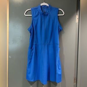 bright blue tennis dress